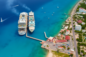 Cruise port on the island of Cozumel (state of Quintana Roo, Mexico)